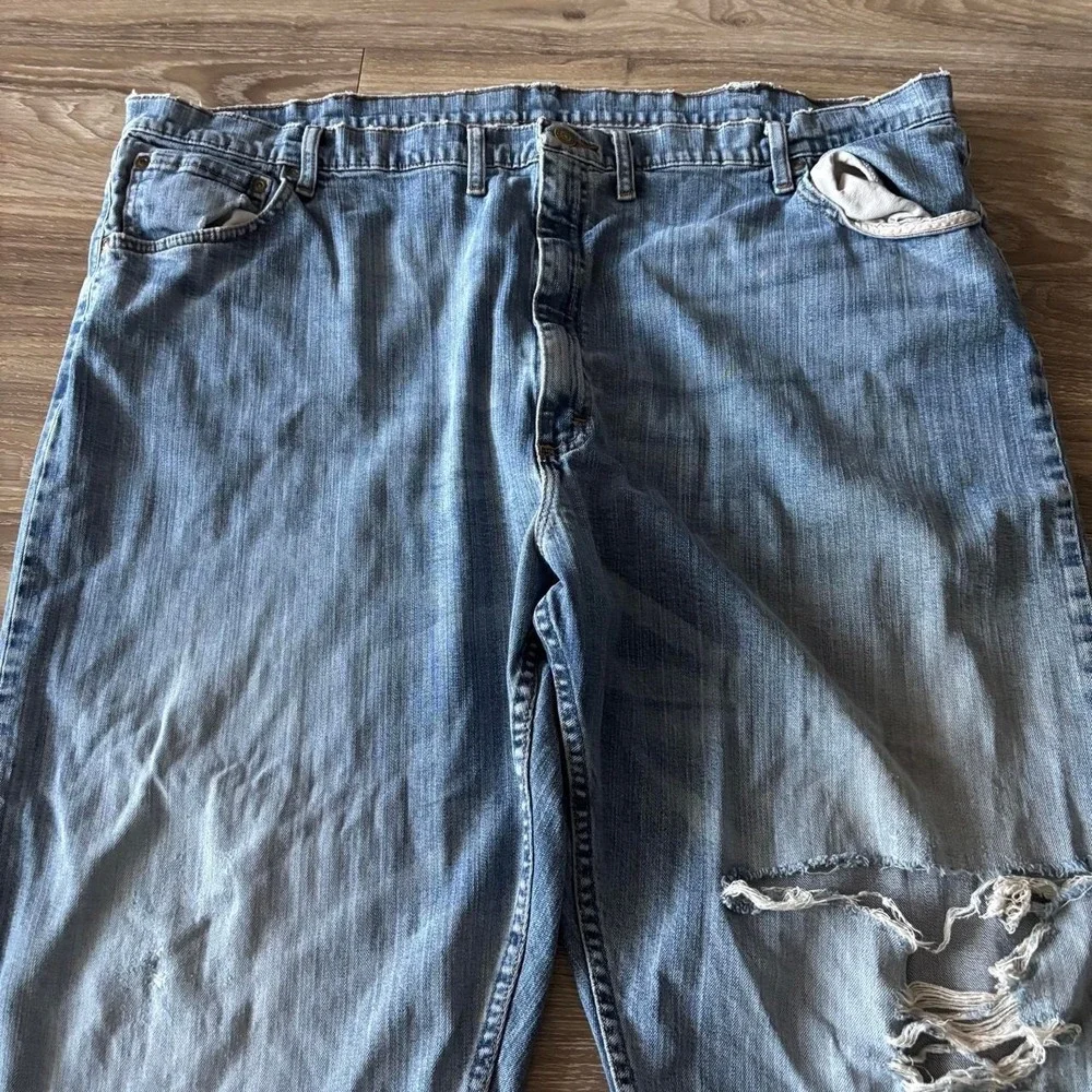 'Vintage Y2K/2000s Baggy Grunge Distressed Skater Denim Jeans! 48x30